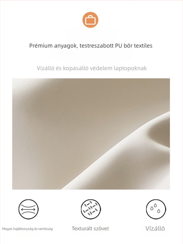 Laptop- és tabletatároló táska belső rekesszel – PU anyag, ultrakönnyű, kopásálló, rezgésálló, anime mintázat