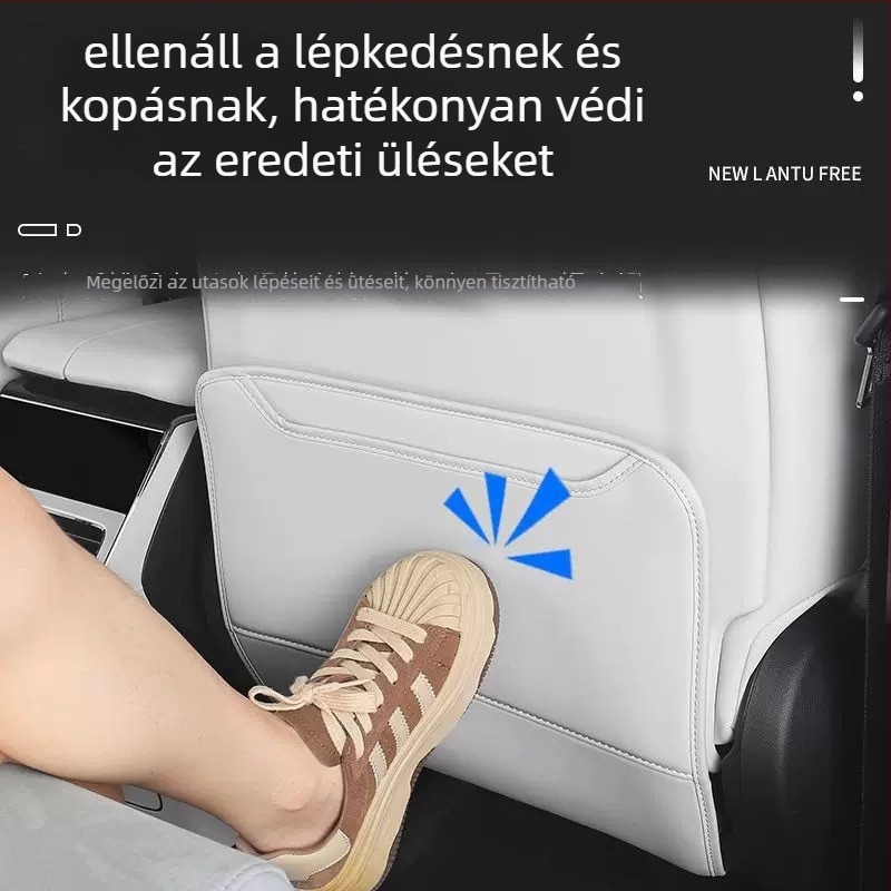 Új Lantu Free+ ülése védőpárna a rúgások elleni védelemhez — bőrfelület, szivacstöltet, egyszerű forma, egyszínű mintázat