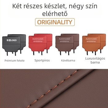 Mingshang Bőr hátsó ülés támla védő — négy évszakos univerzális, logó mintázat, habkitöltés