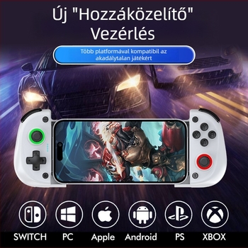 X5mini játékkontroller Bluetooth, dupla Hall-szenzorok, vibráció, TYPE-C csatlakozás, kompatibilis mobiltelefonokkal/tablettákkal/PC-vel/PS/Switch