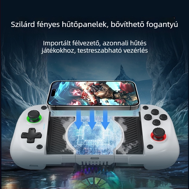 X5mini játékkontroller Bluetooth, dupla Hall-szenzorok, vibráció, TYPE-C csatlakozás, kompatibilis mobiltelefonokkal/tablettákkal/PC-vel/PS/Switch