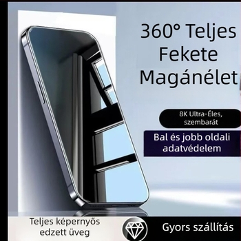 Layeryoung Anti-Peeping előlapi karcolásálló üvegvédő fólia iPhone 14-hez