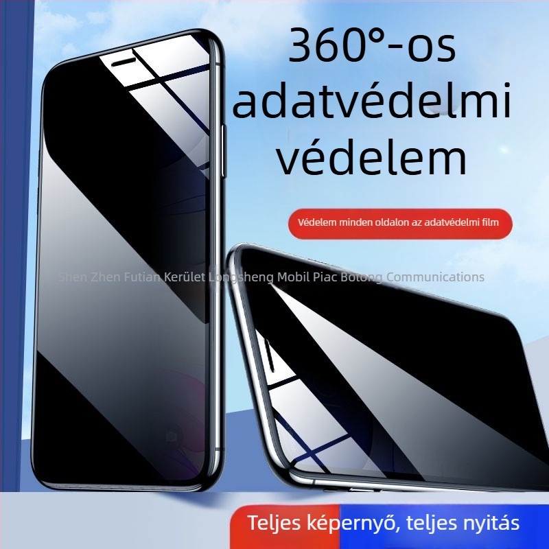 Layeryoung Anti-Peeping előlapi karcolásálló üvegvédő fólia iPhone 14-hez