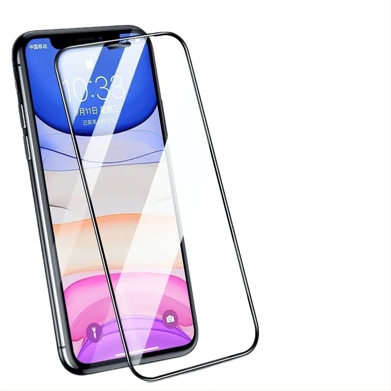 iPhone 14 Pro Maxhoz temperált kijelzővédő fólia — teljes előlapos fedettség, HD élesség