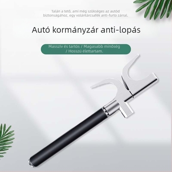 Autó kormányzár – ötvözet acélból, hosszabbítható, állítható, lopás elleni, üvegfelütő kalapács