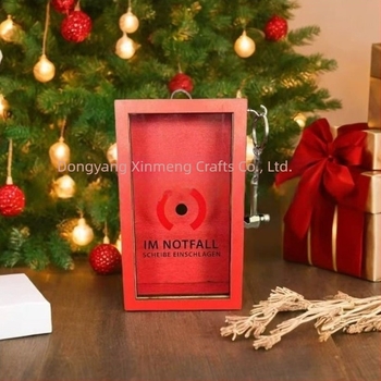 Fából készült díszdoboz kalapáccsal, kód A004, Xin meng márka, gravírozás, tintasugaras nyomtatás, 145 g