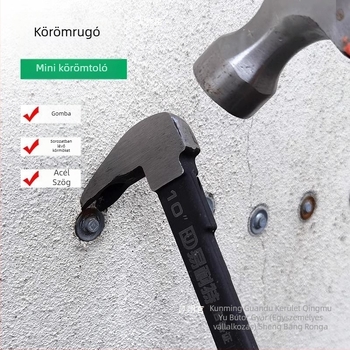 Hexagonális széntartalmú acélból készült szögkihúzó és többfunkciós eszköz kalapáccsal