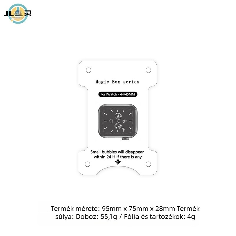 Apple Watch S11 fóliázó eszköz – Magic Box, pormentes kamra az azonnali felhelyezéshez (iWatch S9 kompatibil)