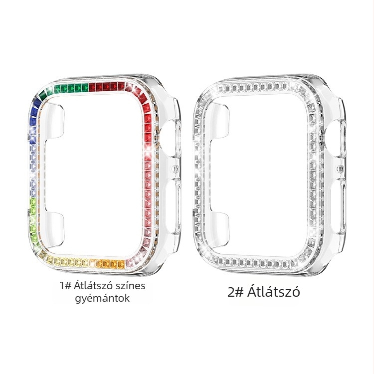 Collar Yue PC Apple Watch védőtok gyémántokkal egy sorban