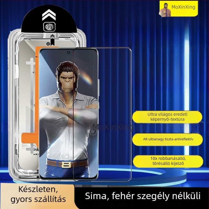 OPPO A2 Pro ívelt edzett üveg kijelzővédő – teljes lefedettség, ujjlenyomat-mentes, ütésálló, porálló