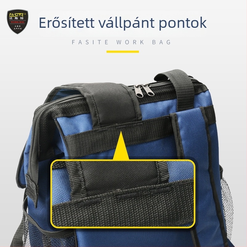 Elektrikusi szerszám hátizsák Oxford anyagból, kopásálló, teherbírás 15 kg, Fasite