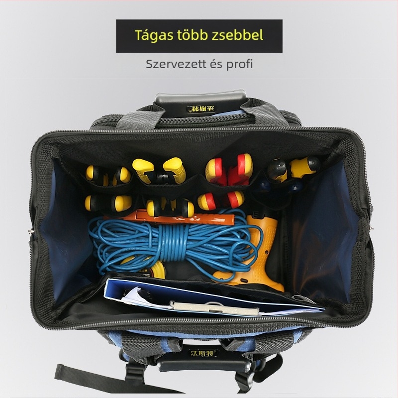 Elektrikusi szerszám hátizsák Oxford anyagból, kopásálló, teherbírás 15 kg, Fasite