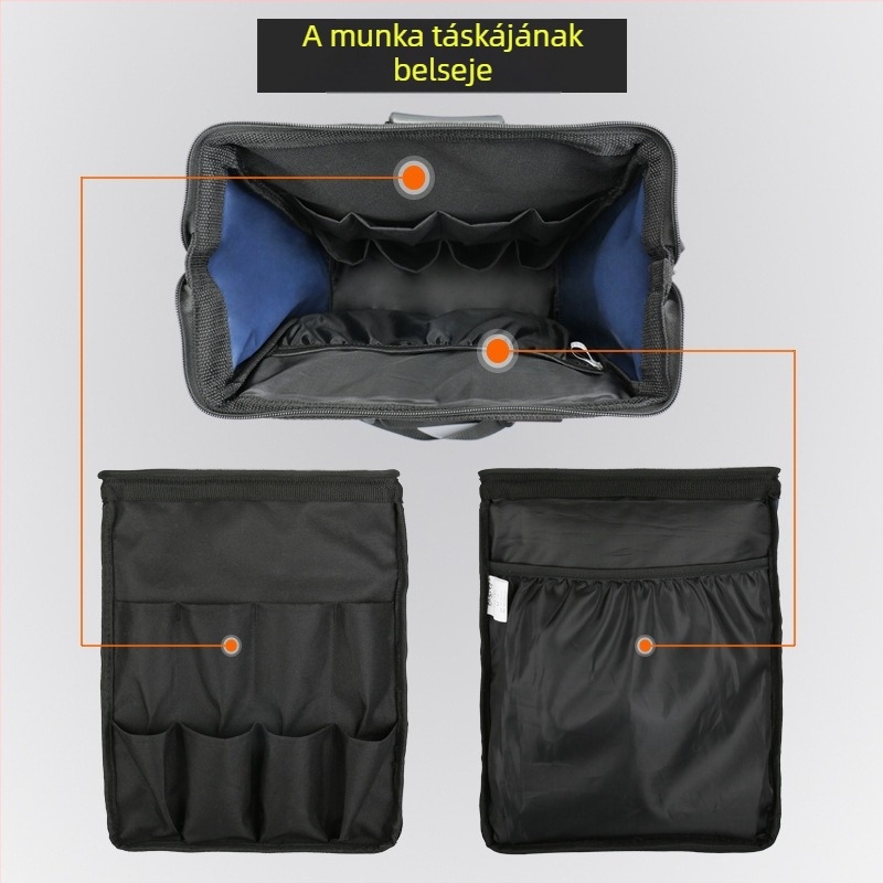 Elektrikusi szerszám hátizsák Oxford anyagból, kopásálló, teherbírás 15 kg, Fasite