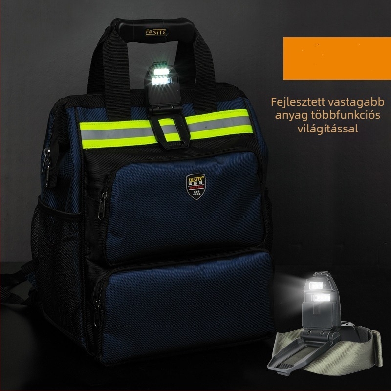 Elektrikusi szerszám hátizsák Oxford anyagból, kopásálló, teherbírás 15 kg, Fasite
