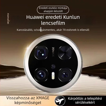 Huawei Mate 70 Pro hátlapi lencse védő - Edzett üveg, Objektív fólia, Ujjlenyomat-mentes, Teljes lefedettség