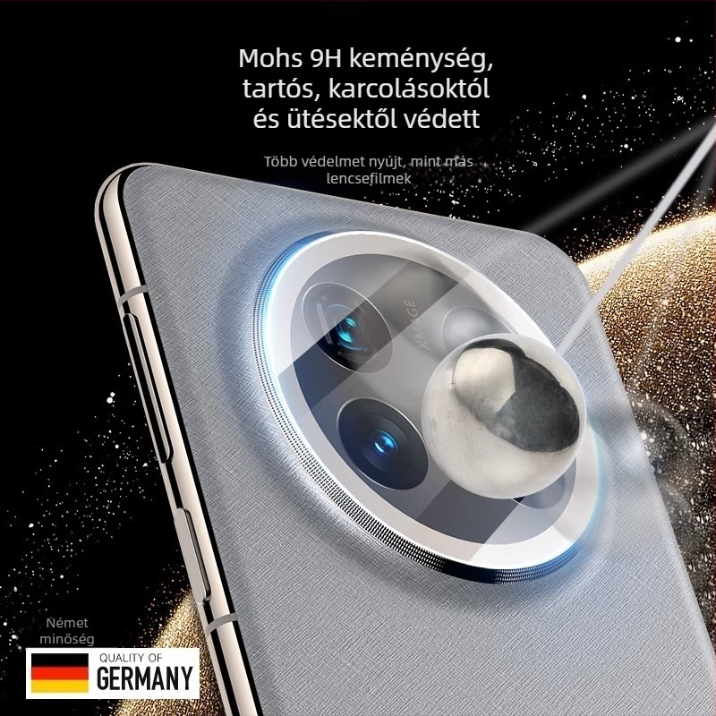 Huawei Mate 70 Pro hátlapi lencse védő - Edzett üveg, Objektív fólia, Ujjlenyomat-mentes, Teljes lefedettség