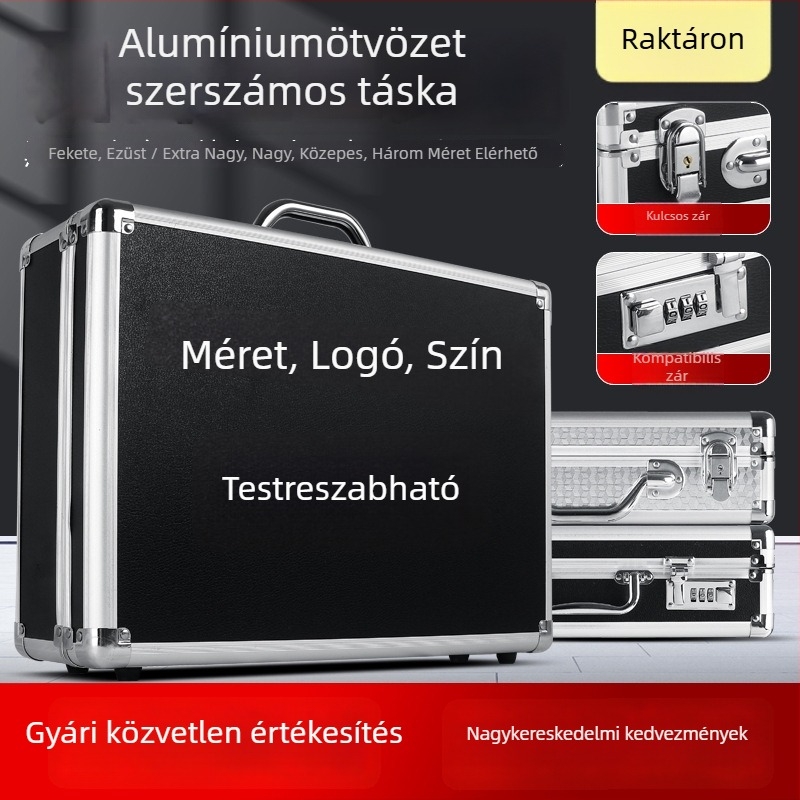 Alumínium ötvözetű szerszámtároló doboz – Yixin, szerszám- és tároló doboz, autós szerszámdoboz, alumínium váz