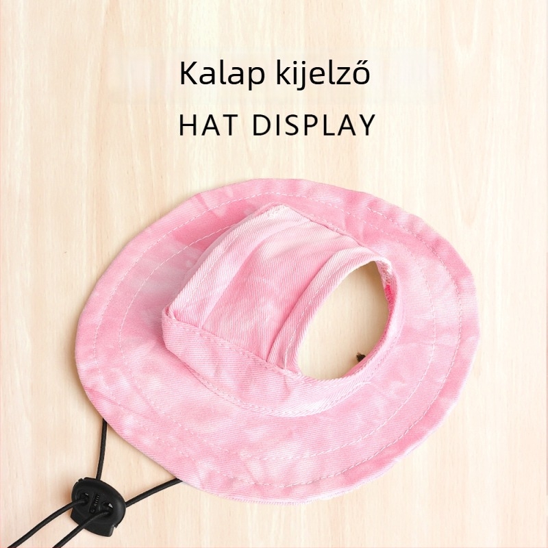 Állítható napszemvédő sapka, macskák és kutyák számára, kültéri használatra