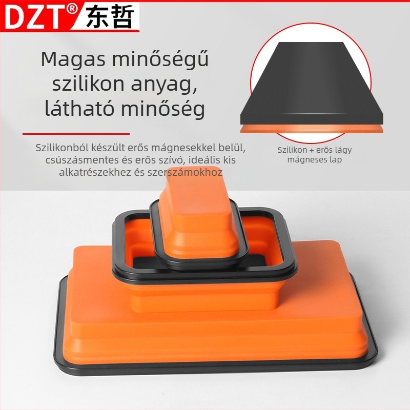 Hardvereszköz-doboz összecsukható mágneses tálcával a részek tárolására (Márka: Dzt dongzhe; Típus: Hardvereszköz-doboz; Stílus: Összecsukható; Fő cél: Szerszámok/ részek tárolása)