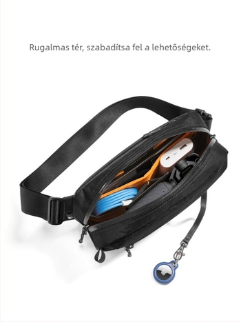 Férfi keresztbody táska (Anyag: Oxford vászon; Vízálló; Mintázat: kockás; Belső: poliészter; Stílus: városi egyszerűség)