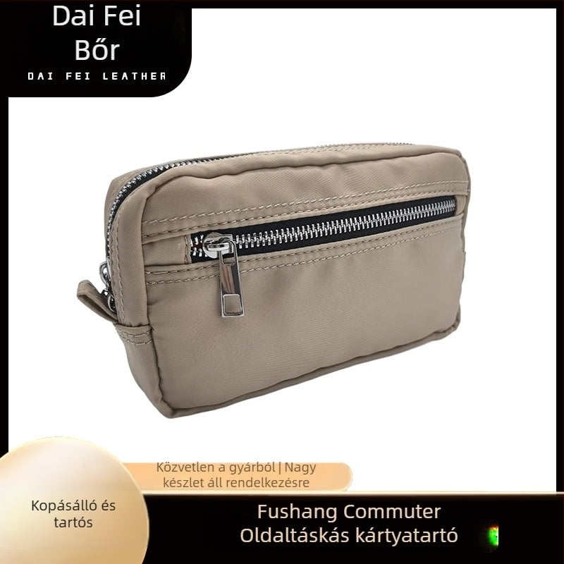 Férfi crossbody táska — városi egyszerűség, nylon, lélegző bélés poliészter, mindennapi használatra, 2025 tél
