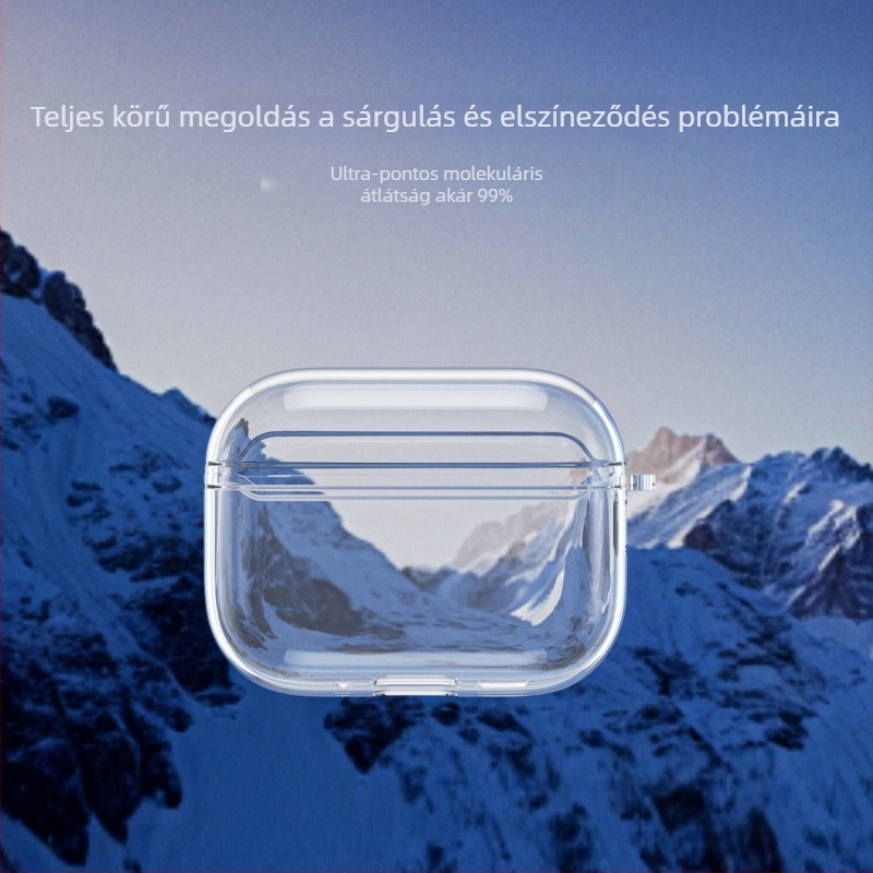 Apple AirPods Pro 3/2 védőtok, átlátszó TPU burkolat