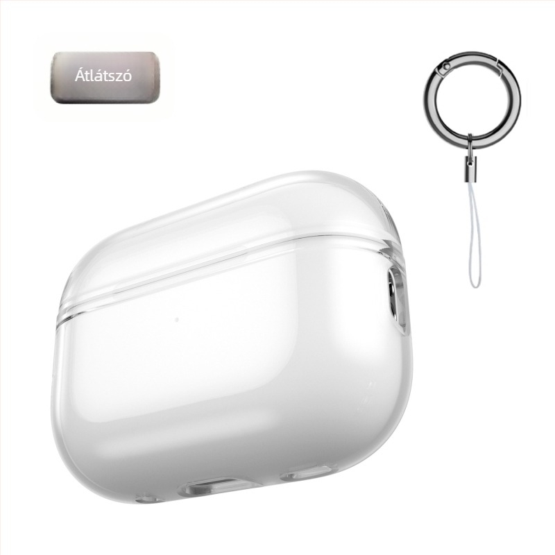 Apple AirPods Pro 3/2 védőtok, átlátszó TPU burkolat