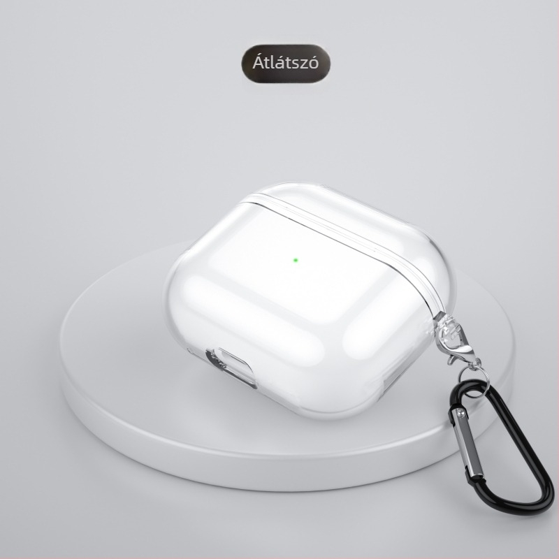 Apple AirPods Pro 3/2 védőtok, átlátszó TPU burkolat