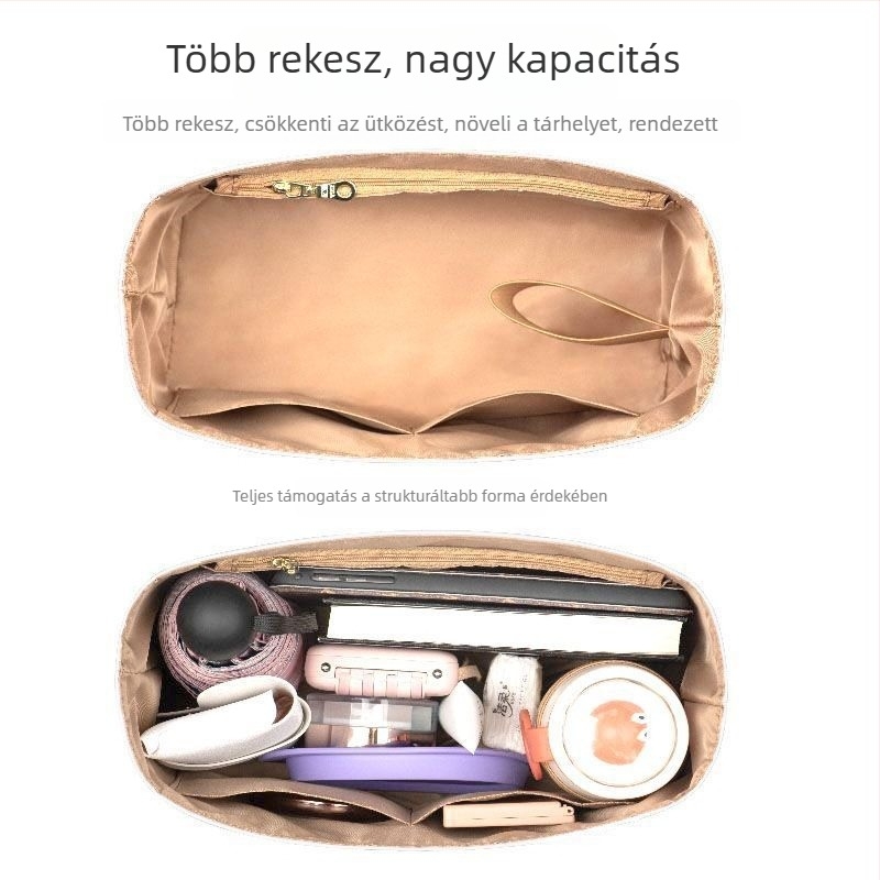 Tote táska belső töltő — ultra könnyű Dupont papír, vízálló, bővíthető, poliészter bélés, uniszex