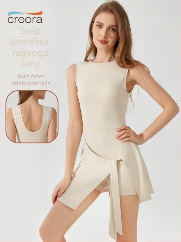 Női antibakteriális keresztpántos, lélegző testhezálló body, nedvességelvezető; anyag: nylon 81% / spandex 19%; melltartó párna nélkül