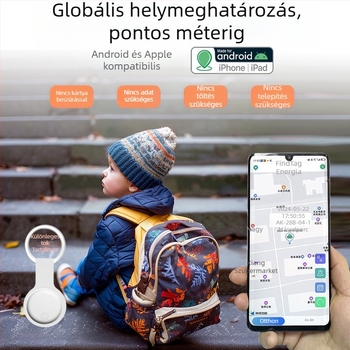 GPS állatlokátor AK-28B Androidra és iOS-re, 240 mAh akkumulátor, történelmi nyomkövetés és globális helymeghatározás