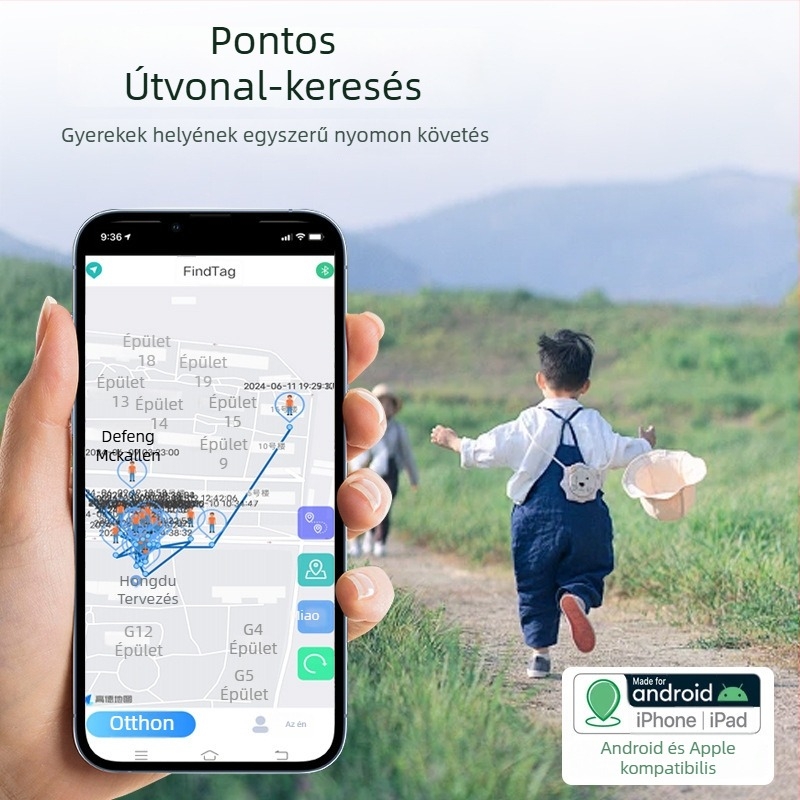 GPS állatlokátor AK-28B Androidra és iOS-re, 240 mAh akkumulátor, történelmi nyomkövetés és globális helymeghatározás