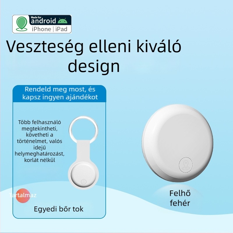 GPS állatlokátor AK-28B Androidra és iOS-re, 240 mAh akkumulátor, történelmi nyomkövetés és globális helymeghatározás