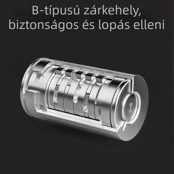 Autókormányzár – univerzális, fém felépítés, cink-ötvözetű henger, testreszabható
