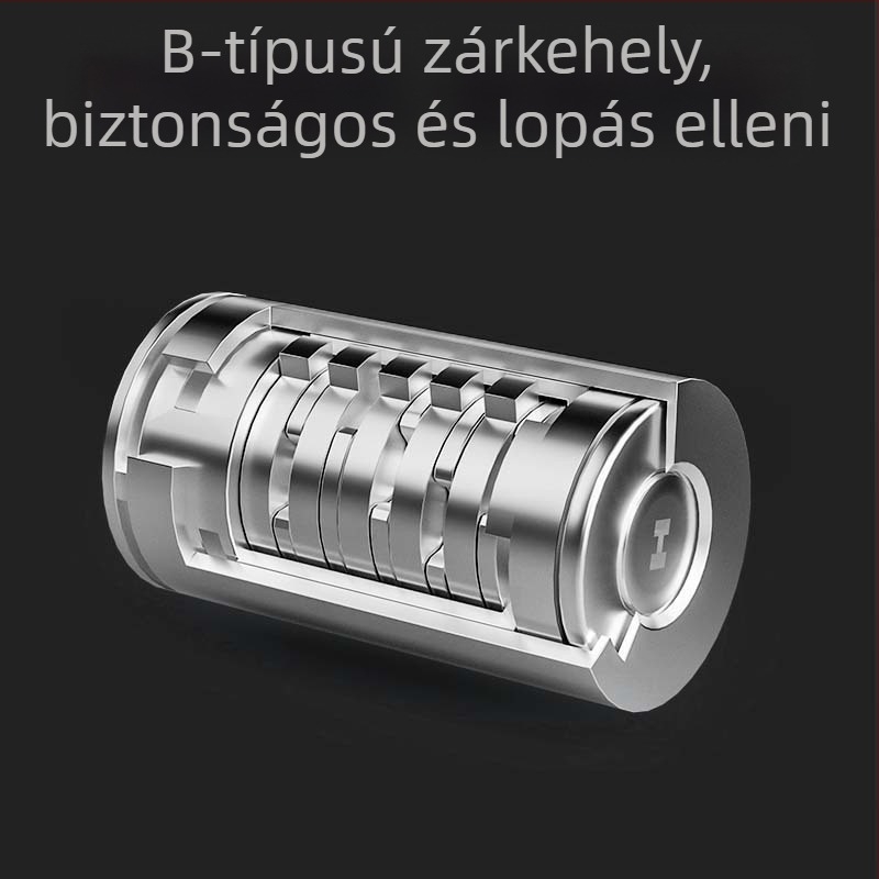 Autókormányzár – univerzális, fém felépítés, cink-ötvözetű henger, testreszabható