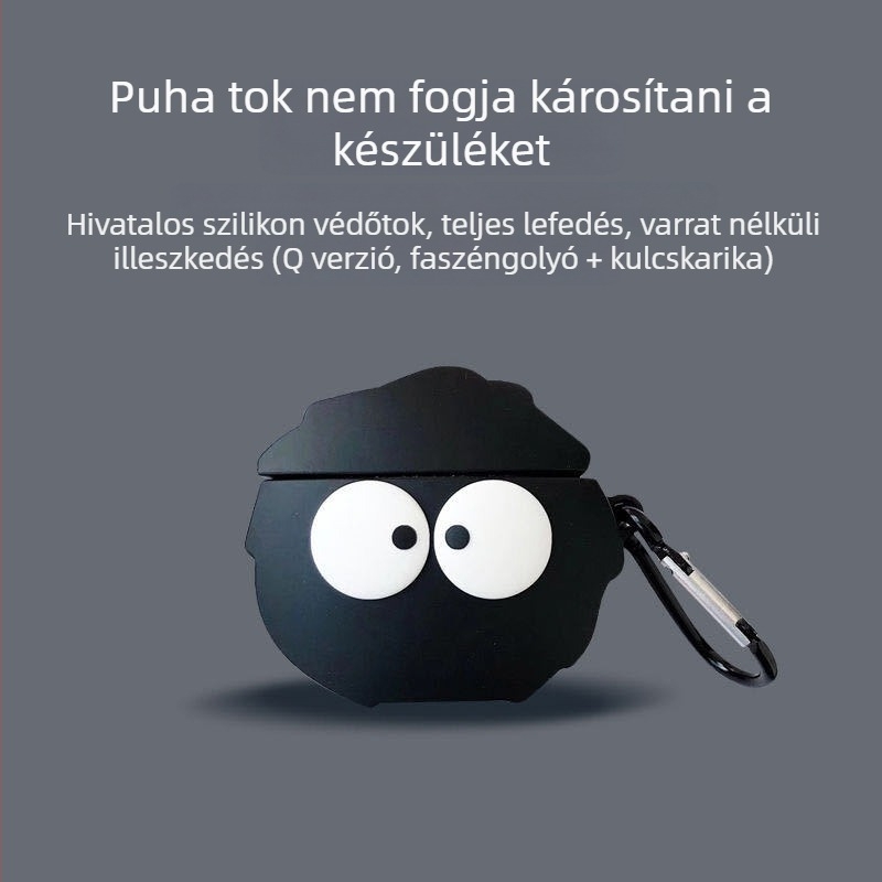 AirPods 4. generációs tok – szilikon puha héj, karikatúra stílus, injektálásos formázás, kompatibilis AirPods 2/3/Pro