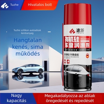 Szilikon alapú kenőanyag autóüveghez, repedés elleni védelem ajtóburkolatokhoz, karbantartás emelőmechanizmusokon és zárakon