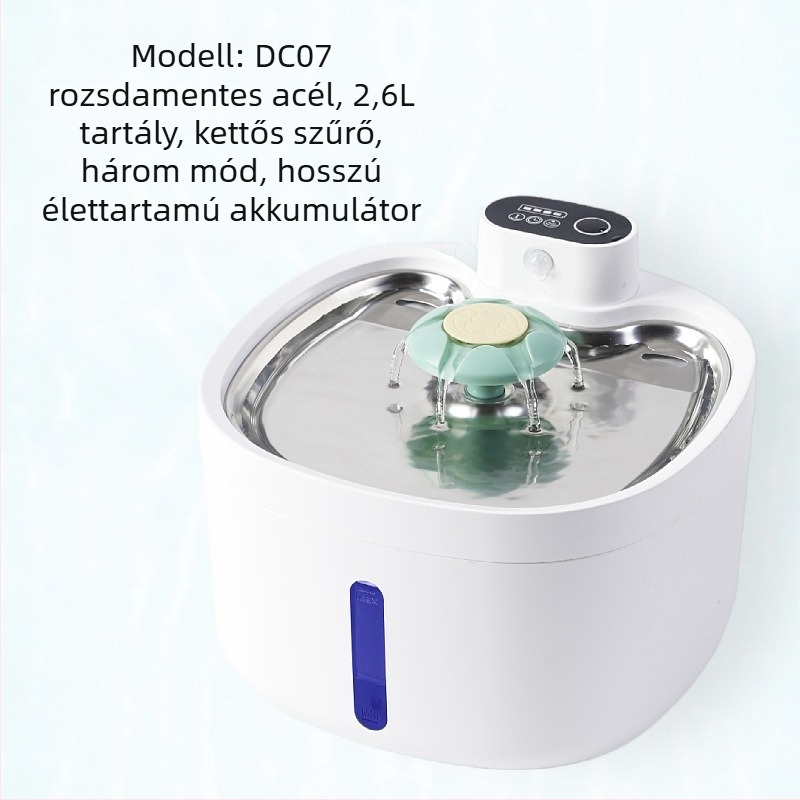 DC07 Háziállat vízadagoló macskáknak és kutyáknak – Lecsatolható, 1 kg