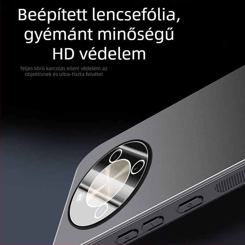 Huawei Enjoy 70X-hez készült fém tok matt felülettel, hőelvezetés, teljes védelem a kamerának és a lencsének