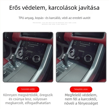 Geely Geometry E központi kijelző PET védőfilm; univerzális illeszkedés; magas és alacsony hőmérséklet-ellenállás.