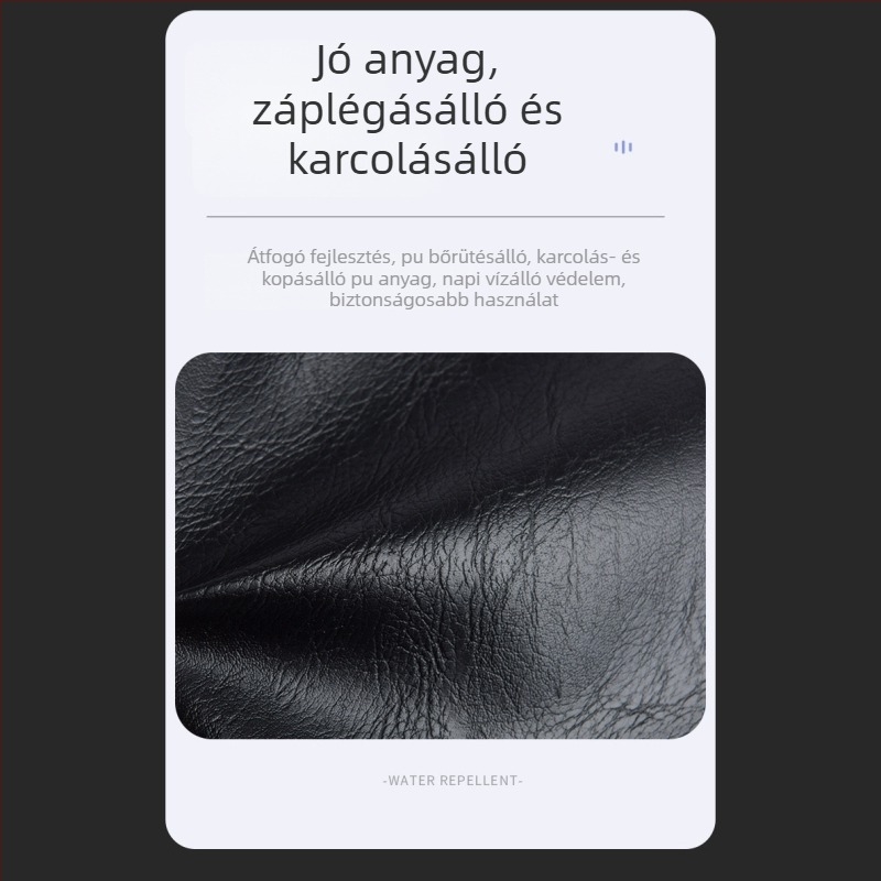 Férfi keresztpántos oldaltáska, utcai stílus (vízálló, nagy kapacitás, több rekesz, PU anyag, 8 hüvelykes laptop fér el)