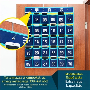 Fali mobiltelefon-tároló táska nem szövött anyagból, osztályterem és értekezletek számára