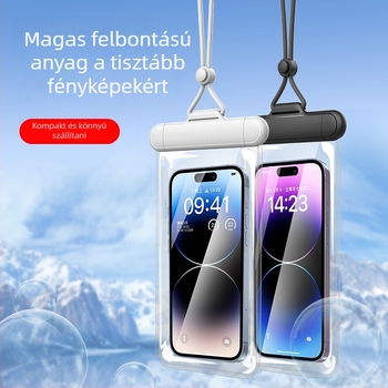 TPU anyagú vízálló telefontok, forrópréses kivitel, testreszabható, uniszex stílus, egyszínű dizájn
