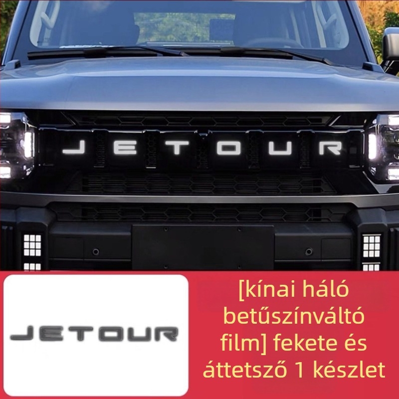 Jietu Traveler nappali menetfény módosító fólia – TPU anyag, rács dekoratív fólia és világító betűjelölés