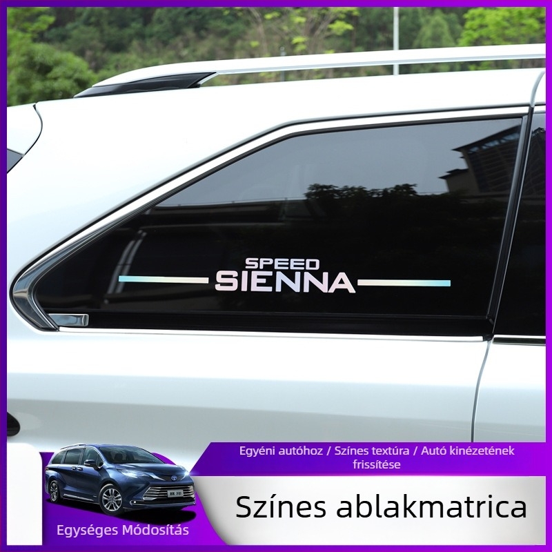 Toyota Sienna karosszériás matrica – Crossover márka logója, Anyag: matrica, Testreszabható, Felhelyezés ragasztóval