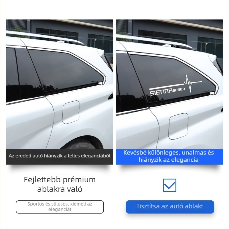 Toyota Sienna karosszériás matrica – Crossover márka logója, Anyag: matrica, Testreszabható, Felhelyezés ragasztóval