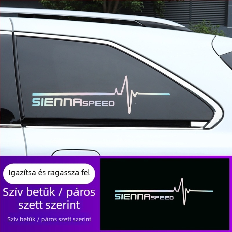 Toyota Sienna karosszériás matrica – Crossover márka logója, Anyag: matrica, Testreszabható, Felhelyezés ragasztóval
