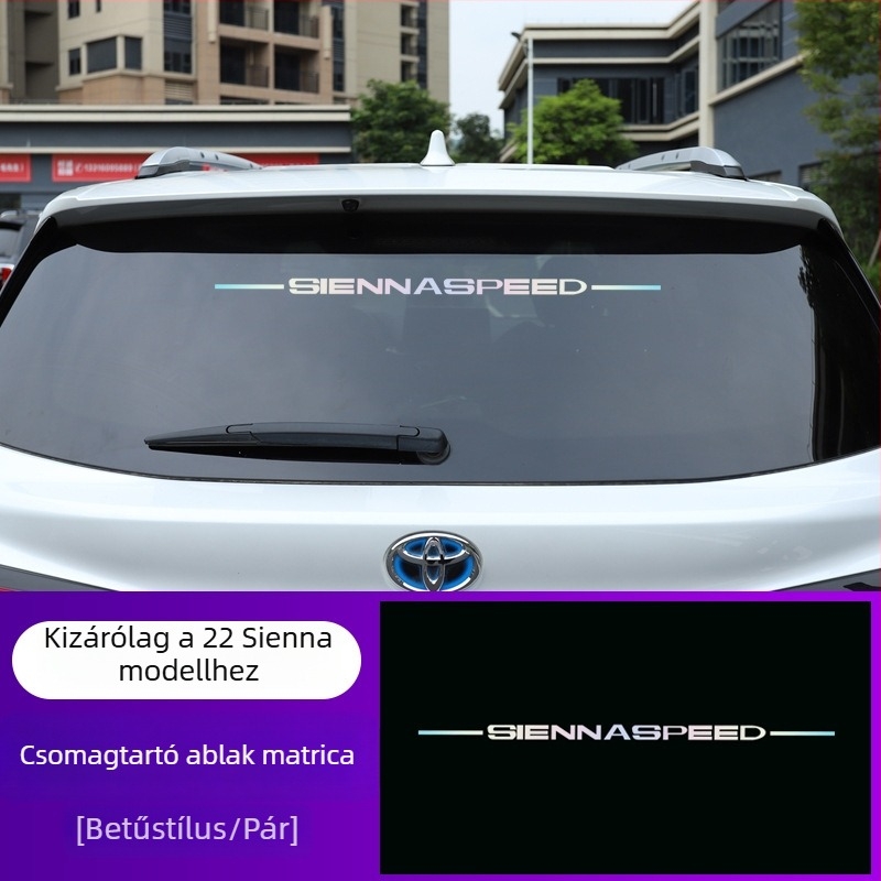 Toyota Sienna karosszériás matrica – Crossover márka logója, Anyag: matrica, Testreszabható, Felhelyezés ragasztóval