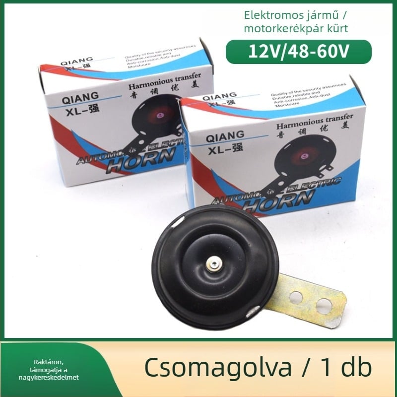 Villamos jármű kürtje, vas kürt, 12–60V, 25W, 8Ω, 100 dB