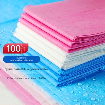 Egyszer használatos ágyneműhuzat, vastag nem szövött anyag, olajálló, vízálló, lélegző, szállodai és spa használatra